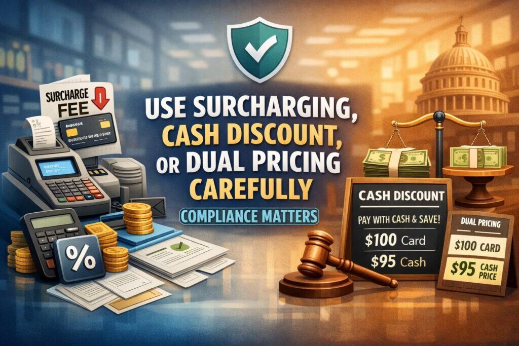 Use Surcharging, Cash Discount, or Dual Pricing Carefully (Compliance Matters)