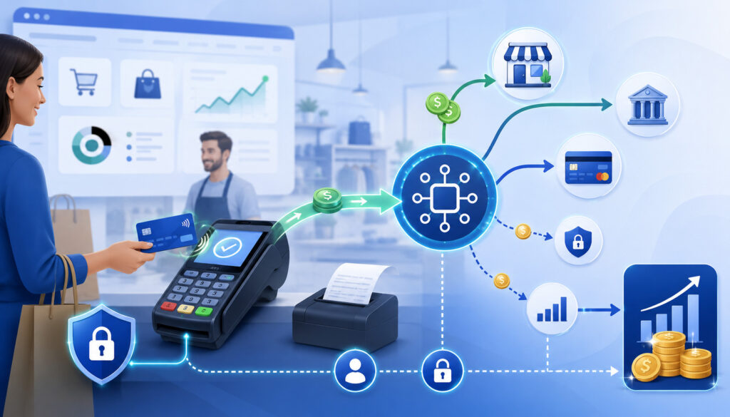 Payment processing revenue from transaction fees