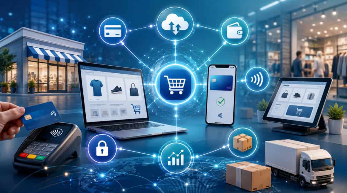 Omnichannel payment processing connecting online, mobile, and in-store transactions